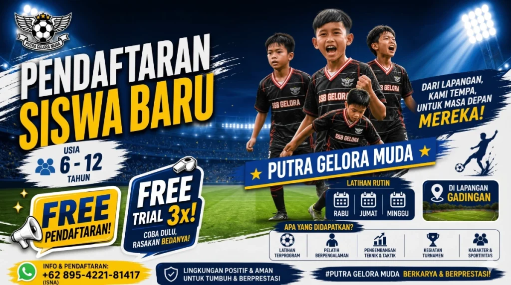 Jadwal Latihan dan Fasilitas SSB Putra Gelora Muda Lapangan Gading