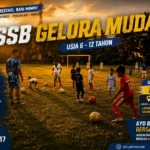 Poster Pendaftaran SSB Gelora Muda Gratis Biaya Pendaftaran Murid Baru
